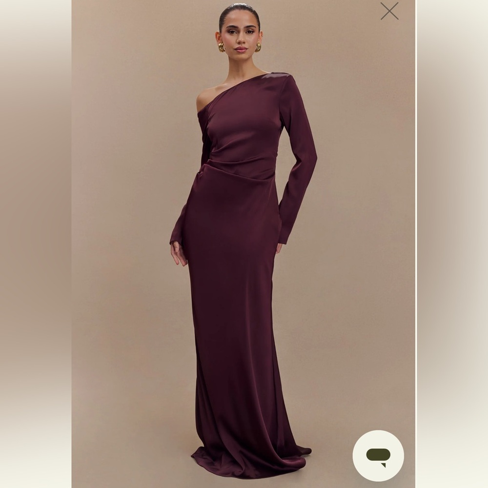 Meshki Avery Long Sleeve Maxi Dress - Plum